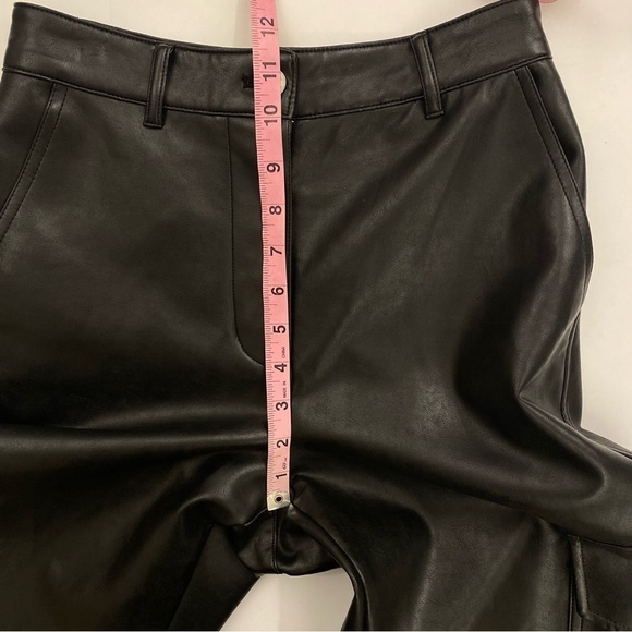 Aritzia || Wilfred Free Modern Cargo Pant Black Faux Leather 0 - Picture 12 of 12